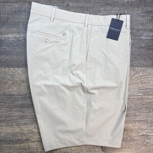 Peter Millar Men's 44 Crown Crafted Surge Shorts Oatmeal‎ Tailored Fit NEW